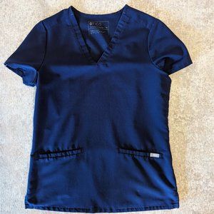 Casma Navy Three-Pocket Scrub